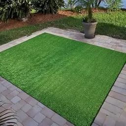 GTC DREAM DECOR Green Grass Carpet 35mm for Balcony | Grass Mat for Balcony | Waterproof | Anti-Skid | All-Weather Home and Office Edition (Size 2X1 feet) (22inchx14 inch) (Pack 1, Green)-image-30
