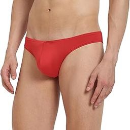 BASIICS Magic Flash Antimicrobial Semi-Seamless Thongs Underwear for Men Red-image-89