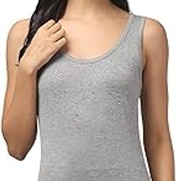 Women's Super Combed Cotton Fabric Slim Fit Solid Tank Top-image-59