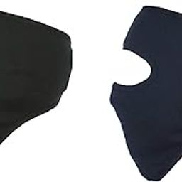 Gajraj Unisex Cotton Anti Pollution Full Face Mask - Pack of 2 (Black & Navy)-image-12