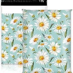 JarThenaAMCS 100Pcs Daisy Flower Poly Mailers 10 x 13 Inch Blue Floral Watercolor Flower Envelopes Mailers Bulk Self-Sealing Plastic Packaging Mailing Bags for Small Business-image-26