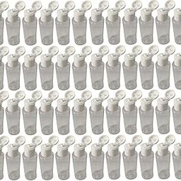 30ml 15mm Empty Pet Clear Refillable Cylinder Cosmetic Leak Proof Bottles with White Fliptop | Pack of 48-47