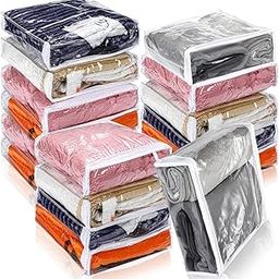 BLACKBOXES Clear Vinyl Zippered Storage Bags with Zipper for Blanket, Pillow, Quilts, Clothes, Bedding, Sweater, Clothing-picture-5