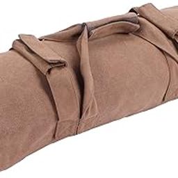 Adjustable Fitness Sandbag, Canvas Material Workout Sandbag Training Bag Leaking‑Proof Large-Capacity for Canopy Tent for Exercise(Khaki)-image-46