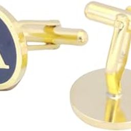 Personalised Initial Name Cufflinks for Men | Custom Name Monogram Enamel Cuff Buttons | Stylish Gift for Groom, Husband, Brother, Wedding, Formal Shirts – A to Z Letters-image-8