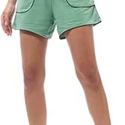 Women's Solid Regular Fit Terry Shorts-picture-19