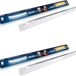 PHILIPS polycarbonate Twinglow 20-Watt +20-Watt LED Up-Down Batten Tubelight (Yellow Uplight - Relax Mode and White Downlight- Work Mode), Pack of 2-16