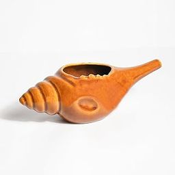 Leak Proof Durable Ceramic shell Neti Pot with Nostril Plugging Support Better Capacity Holds 300 ml Spill Proof with Comfort Grip Lead Free Microwave Dishwasher Safe (light Brown)-image-7