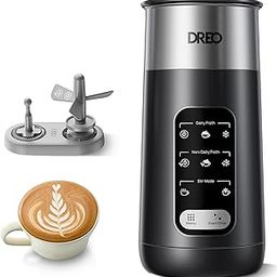 Dreo milk frother, 8 in 1 Electric Frother for Latte Art Coffee, 270ml Hot and Cold Foam Foam, Automatic Milk Heater for Dairy and Milk Free Milk with LED, Easy to Clean, BaristaMaker Air-image-63