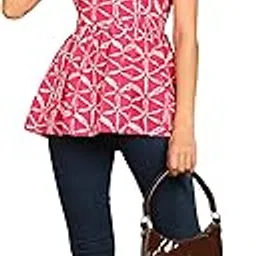 hiva trendz Pink Cotton Rayon Top for Women & Girls-picture-6