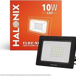 Halonix 10W Led Outdoor Flood Light Waterproof - IP66 Led Lights with 120° Wide Beam | Halogen Light, Focus Light for Garage, Parking,Shop -(Cool White)-Pack of 1| Aluminium-image-48