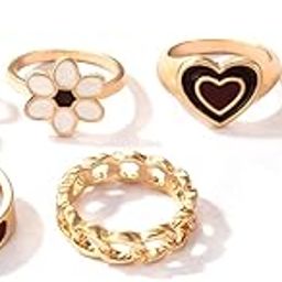 Latest Stylish Set of 6 Finger Rings for Women and Girls (14682r)-image-14