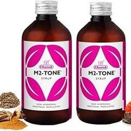 Charak Pharma M2 Tone Syrup for Women's Health | Herbal Medicine For Hormonal Imbalane | Women Health Supplement (450 ml (Pack of 2))-image-68