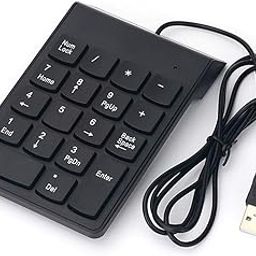 USB 2.0 Wired Numeric Keypad Slim Mini Number Pad Digital Keyboard 18 Keys Numpad for iMack/Mack Pro/MackBook/MacBook Air/Pro Laptop PC Notebook Desktop.-28