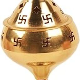 Quace 4.5cm Brass Table Diya for Diwali Pooja Festivals Golden Long Lasting-image-42