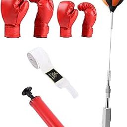 Enakshi® Boxing Reaction Ball Height Adjustable Punching Speed Exercise|Sporting Goods | Boxing, Martial Arts & MMA | Training Equipment & Supplies | Punching Bags-image-84