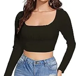 shasmi Women's Polyester Slim Fit Crop Top-picture-9