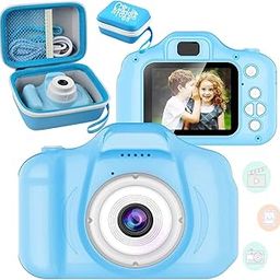 CADDLE & TOES Kids Camera for Girls/Boys, Kids Camera Toy 13MP 1080P HD Digital Video Camera for Toddler,Christmas Birthday Gifts for 4+ to15 Years Old Children(Blue Camera with Camera Case)-image-17