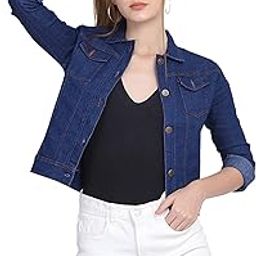 Solids Women Regular Plain Denim Jacket For Girls-picture-35