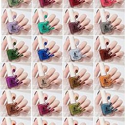 AQ FASHION Quick Drying Long Lasting High Shine Nail Polish For Women & Girl (SD) Set of 24 Multicolor (Pack of 24)-1