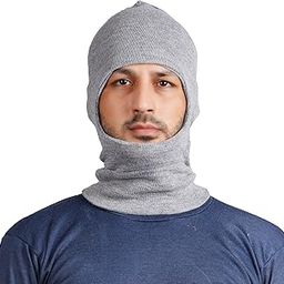 Winter Wear Woolen Monkey Cap for Men (Light Gray,Free Size) -Pack of 1-image-37