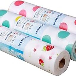 Maharsh Printing Antibacterial Cabinet Plastic Polka Dot Foam Household Wardrobe Moisture Drawer Pad Waterproof Non-Slip Paper Kitchen Cupboard Liners Roll Mat(Multicolour) (3, 30x300)-image-50