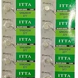 ITTA Oraginal Watch Batteries SR626SW 377 1.55V Silver Oxide Button Cell, Universal for Watch Battery Replacement Pack of (10)-image-55