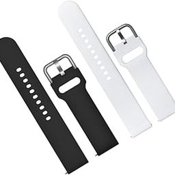 22mm Soft Silicone with Metal Buckle Strap Replacement Belt Band for Fastrack Reflex Vox, Reflex Nitro, Reflex Kruz, Reflex Hello, Revoltt FS1 Smart Watch Strap (Pack Of 2)-2