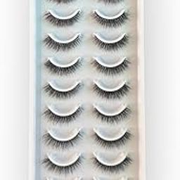 LADY AMOR Pair of 10 3D Faux Mink False Eyelashes | Reusable Lightweight & Voluminous Lashes | Bold Eye Makeup Look | for Party Bridal & Professional Use-image-8