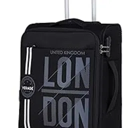 verage V Lite - Moscow 20"/59 cms Black Carry-On Softside Trolley Bag, Expandable Suitcase Travelling Luggage with Anti-Theft Zippers for Men and Women-picture-18