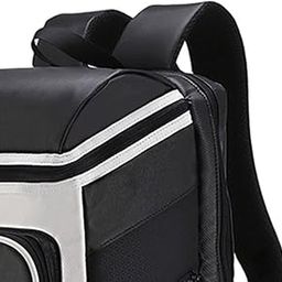 UJEAVETTE Tennis Backpack for Women Men Pickleball Backpack for Outdoor Sports Workout Black White-5