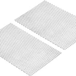 PATIKIL 11.8" L x 7.9" W Perforated Metal Sheets, 2pcs 16Ga 0.2" Hole 304 Stainless Steel Mesh Stagger Expanded Perforated Metal Plate for Ventilation Filtration-image-51