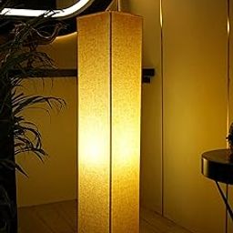 Cotton Fabric Floor CFL Lamp For Bedroom'S Desk Lamp For Living Room, Bed Room, Office Night Stand Dimmable Room Corner Lamp For Room (Yellow)-image-63