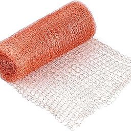 Flexible Woven Wire Mesh Knitted Pure Copper Mesh Rodent Control Copper Fill Fabric for Rodent Gap Blocker Hole Garden 10 Feet-image-46