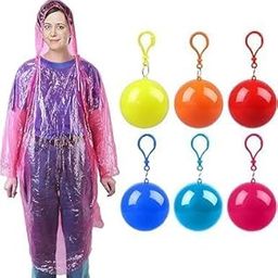 Portable Disposable Rain Poncho in Ball – Waterproof Emergency Raincoat for Travel Camping Hiking Festivals Outdoor Use – Compact Lightweight One-Time Use Rain Gear for Men & Women-image-67