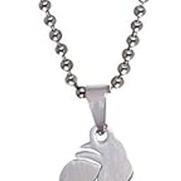 Religious Ganpati Bappa Morya Pendant Locket Silver Stainless Steel, Wood Necklace Chain for Men and Women-image-93