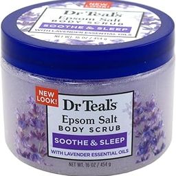 Dr Teal's Exfoliate & Renew with Lavender Epsom Salt Body Scrub, 454g | With Pure Epsom Salt-74