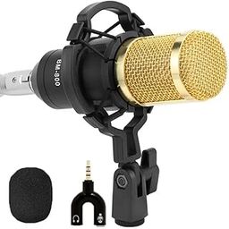 DEVICE OF URBAN INFOTECH BM800 Studio Microphone for Broadcasting & Recording bm800 Condenser Microphone Set with Shock Mount Ball-Type Anti-Wind Foam Cap & XLR Cable-image-51