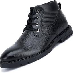 Obsidian Black Italian Leather Chukka Boot For Men | Handcrafted | High Ankle Mens Boot | Hiking and Biking Chukka Boot (BT-WBNDCKJB)-image-86