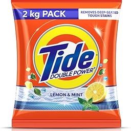 Tide Plus Double Power Detergent Washing Powder - 2 kg (Lemon and Mint)-image-44