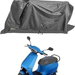 ROMEIZ - Scooty - Bike Cover for Ola S1 Pro Gen 2 Scooty Bike Cover with Water-Resistant and Dust Proof Premium 190T Fabric_Entire Grey-picture-15