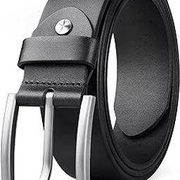Formal/Casual Black Color Genuine Leather Belts For Men (Length- 46 inches||40MM||BL-042-BLK)-picture-19