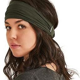 Khaki Japanese Bandana Headbands for Men and Women ââ‚¬â€œ Comfortable Head Bands with Elastic Secure Snug Fit Ideal Runners Fitness Sports Football Tennis Stylish Lightweight L-image-67