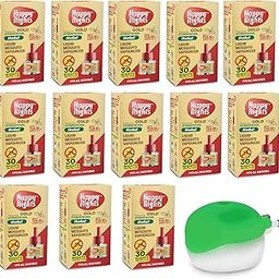 Happy Nights Active Tulsi Mosquito Repellent Liquid Vapouriser - Mosquito Repellent 100% Natural Active Ingredients - Safe for Kids and Adults - Air Freshener Completely Herbal - Combo Pack (1 Machine + 13 Mosquito Refills - 45ML Each - FORMULATION 2X-picture-4