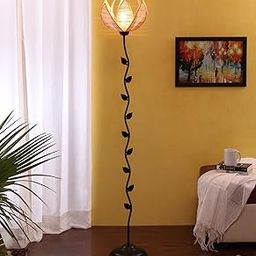 Devansh Metal LED, Fluorescent Floor Lamp, Beige, Pack of 1 Lamp, 1 Base, 1 Wire Connector, 1 Shade-14