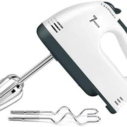 QuickBuyz Hand Mixer, Hand Whisk, Hand Mixers, Small Stainless Steel Handheld Mixer, 2 Mixers and 2 Dough Hooks Electric Hand Mixers, Beater Beat Cream for Cakes- 260W, White Color.-image-37