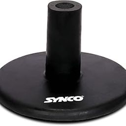 Synco Rubber Base for Agility Slalom Spiked Pole and Flag Pole | Football Training Equipment | Multipurpose | 1.5 kg (Black)-picture-18