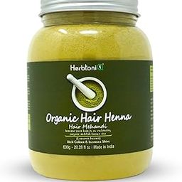 Herbtoniq Organic Rajasthani Herbal Henna for Hair - Natural Hair Colour Mehandi Powder, For Hair Growth, Ideal for Grey Hair - Lawsonia Inermis - 600 Grams-image-64