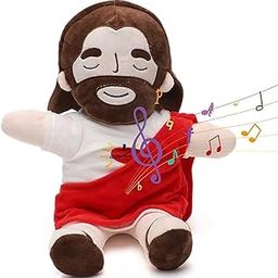 QuickHaven Jesus Doll, Jesus Stuffed Doll for Kids, Red Christian Toys for Christmas Decorations Suitable for Religious Party Decorations and Emotional Support(38 * 17CM)-image-19