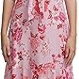 Womens Elegant Floral A-Line Dress | Long Puff Sleeves& Ruffle Hem for A Feminine Touch | Bow Tie Up| Stylish-image-31
